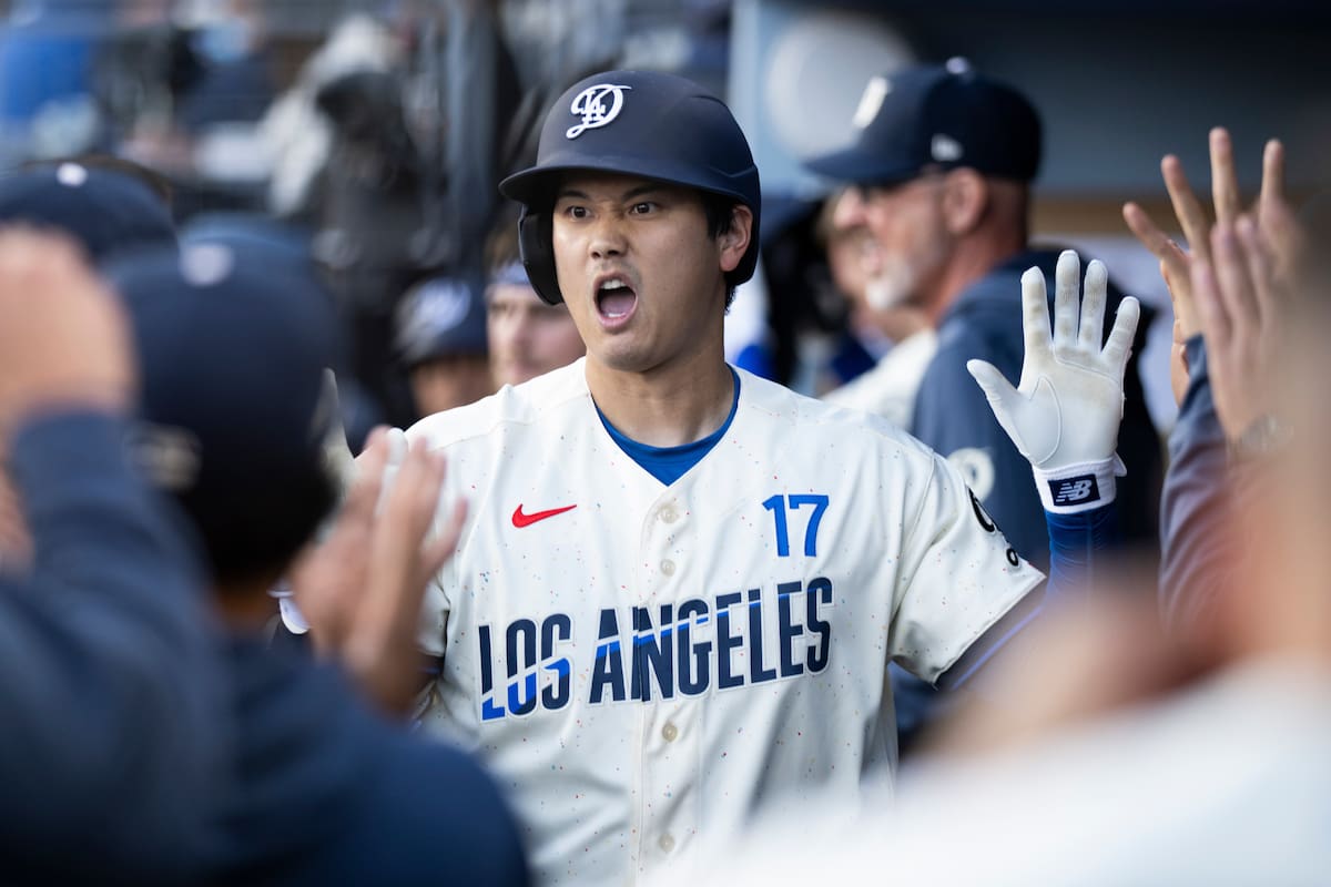 Shohei Ohtani brilló en el triunfo de Los Ángeles Dodgers. //Foto, AP: Kyusung Gong