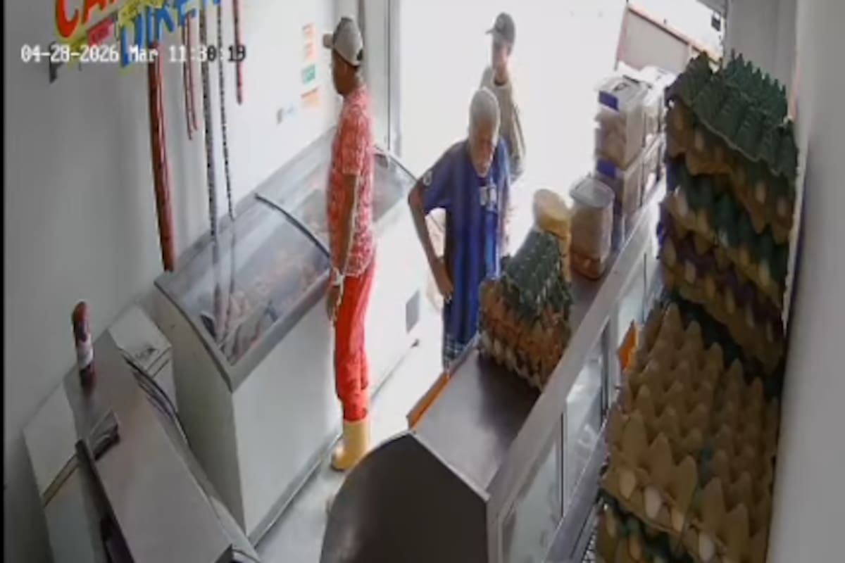 ¿Móviles pasionales? En video, el ataque a bala contra trabajador de una carnicería en Turbaco