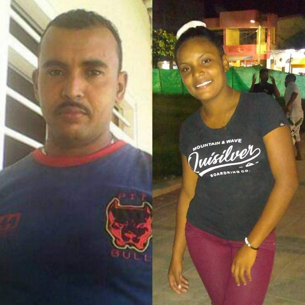 Las dos víctimas del sicariato en el municipio de Villanueva.