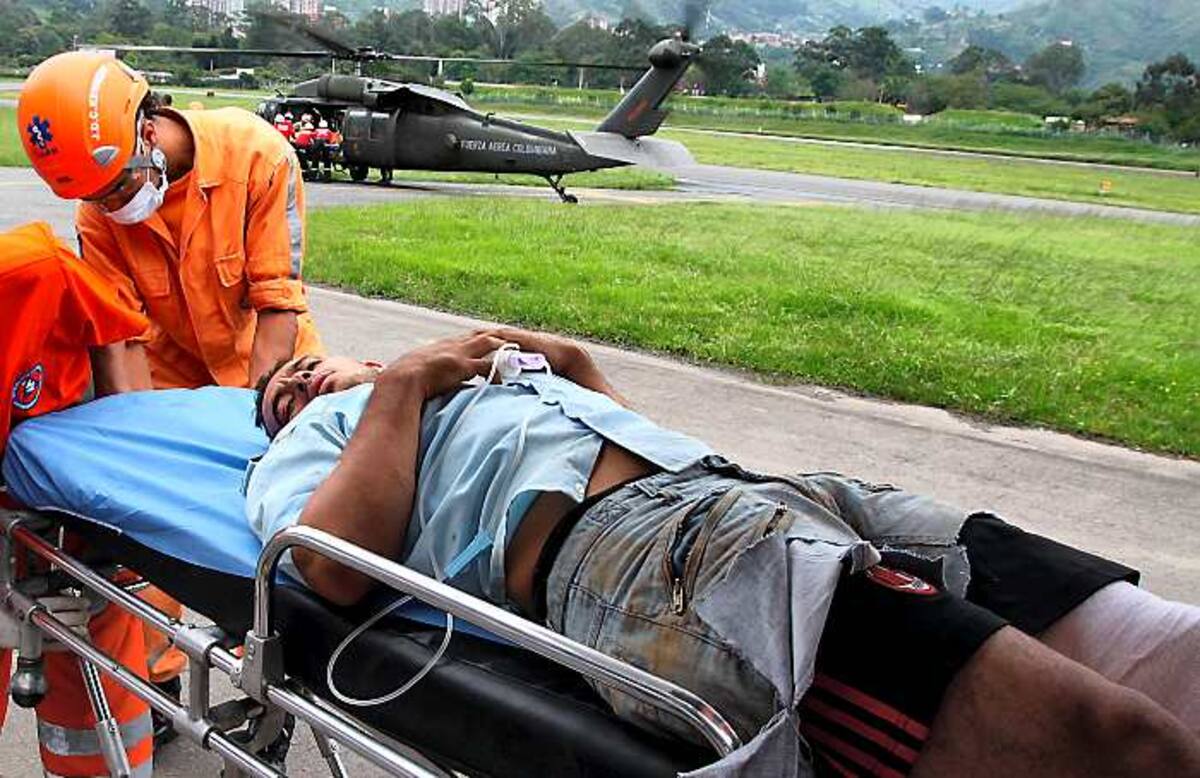 De las 31 personas heridas, siete fueron trasladadas a Medellín y Bello. COLPRENSA