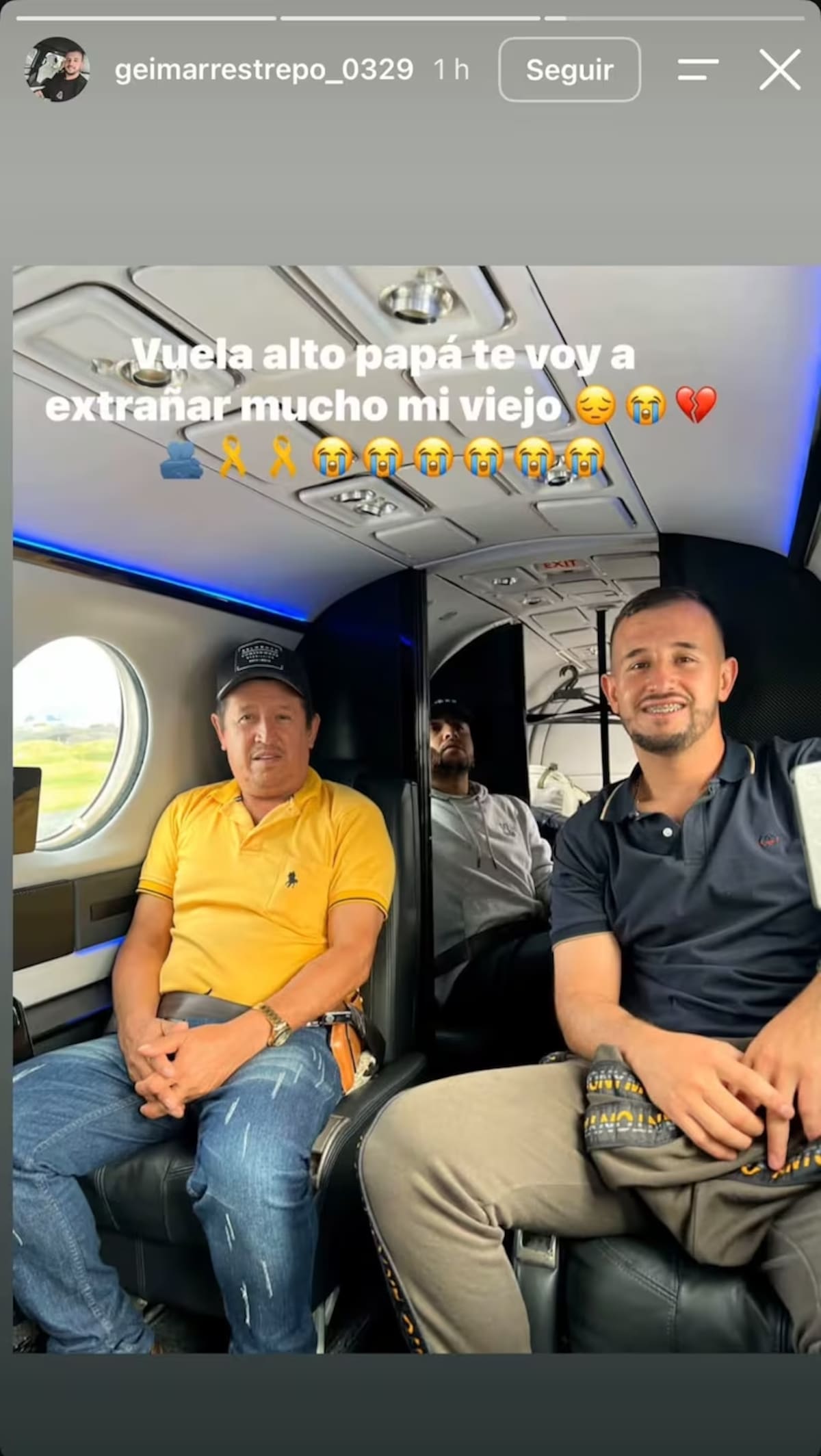 Sigifredo Restrepo, padre de Sonia, fue encontrado sin vida el miércoles 21 de octubre en el municipio de Pensilvania, Caldas. //Foto: @geimarrestrepo_0329