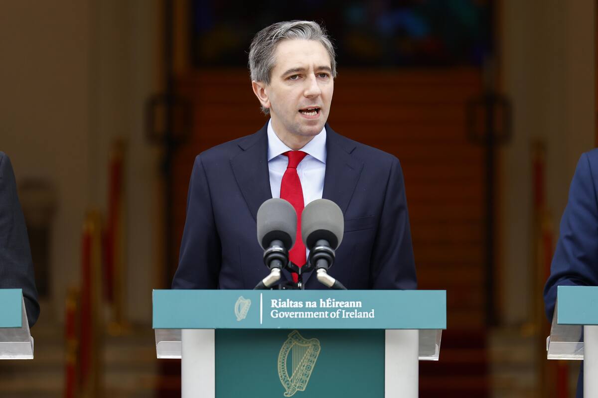 Simon Harris, primer ministro de Irlanda. //EFE