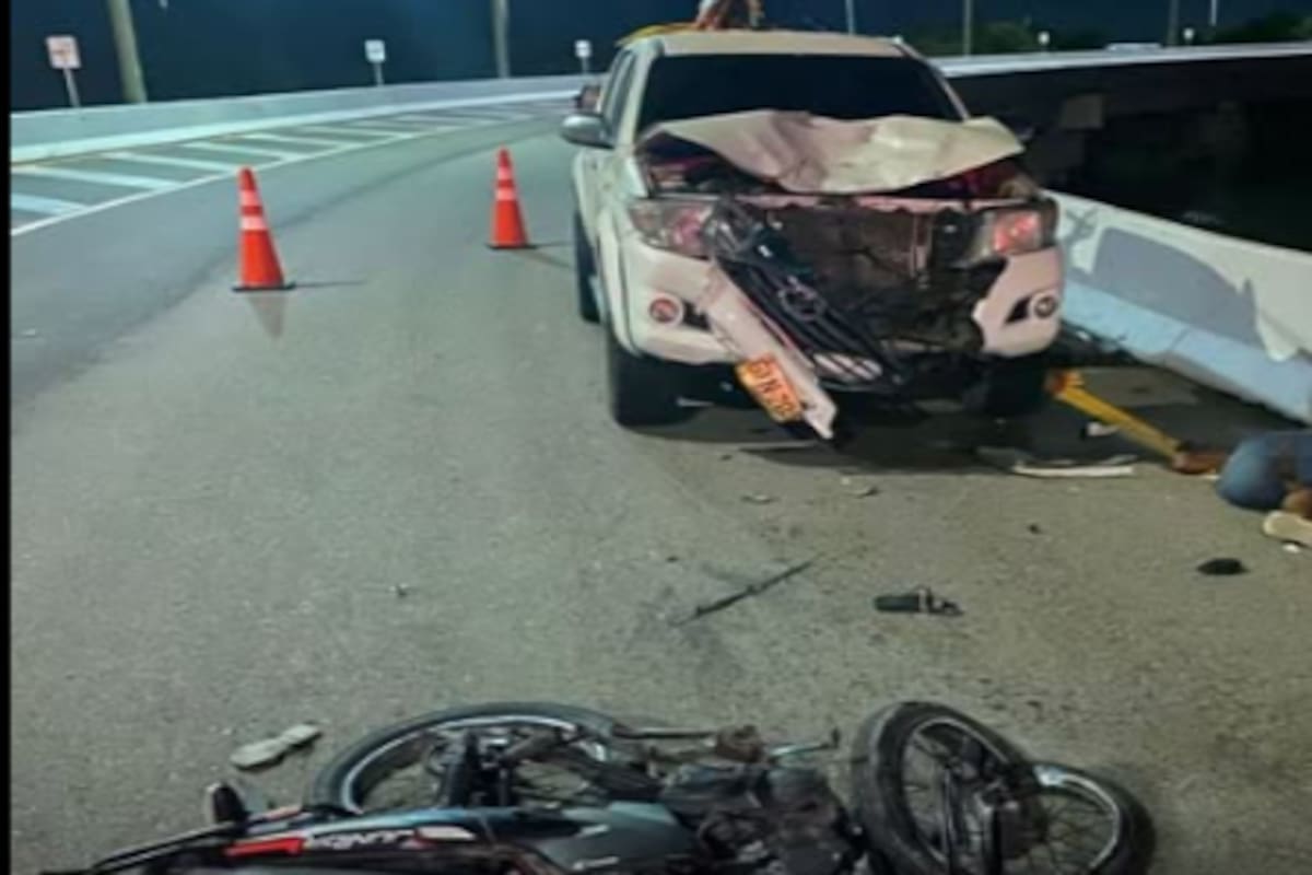 Accidente de tránsito en la vía Tierra Baja-La Boquilla deja una persona sin vida y dos heridos