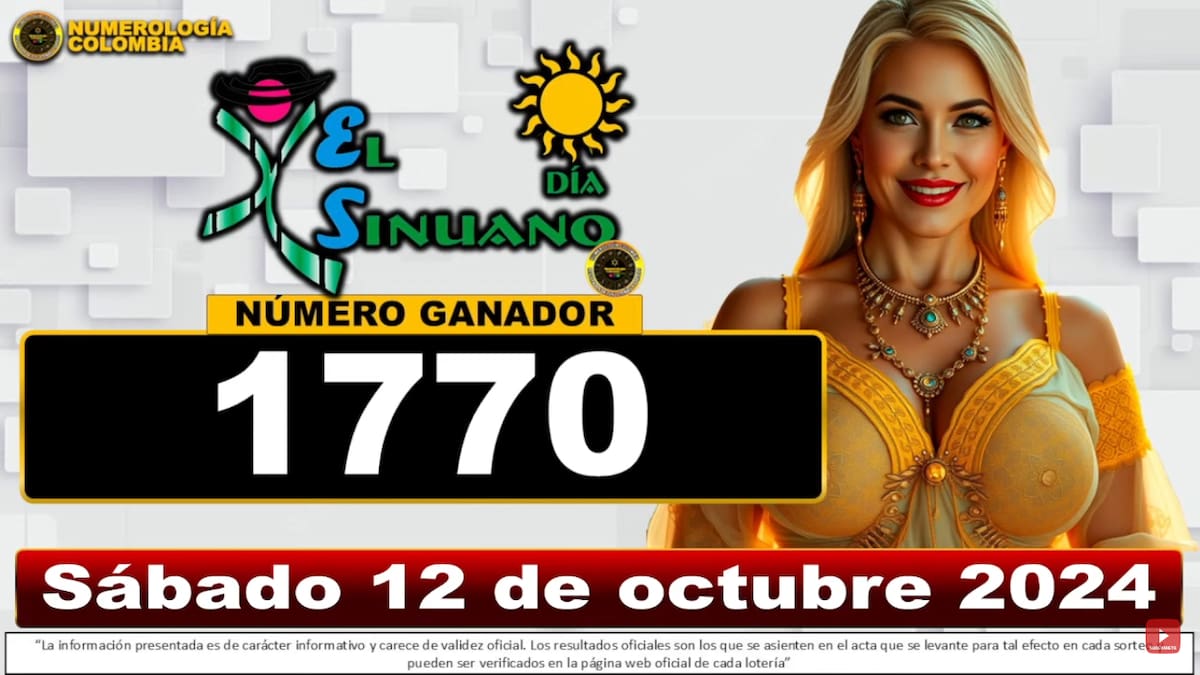 Sinuano Día Sábado 12 Octubre 2024. //Captura de Pantalla