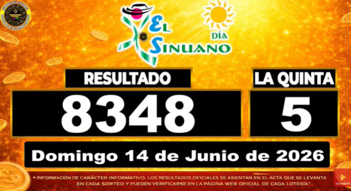 Sinuano Día Sinuano Día del 14 de junio de 2026. // Foto: captura de pantalla