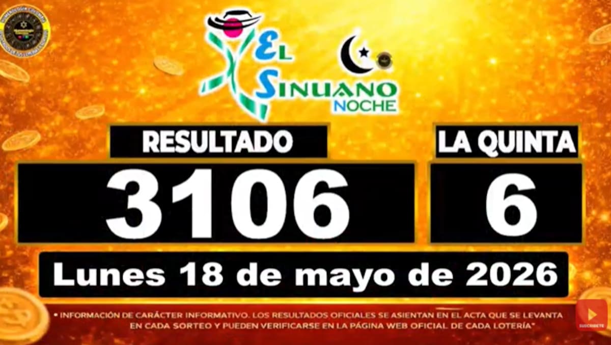 Sinuano Noche del 18 de mayo de 2026. // Foto: captura de pantalla