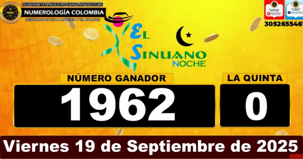 Sinuano Noche del 19 de septiembre de 2025. // Foto: captura de pantalla