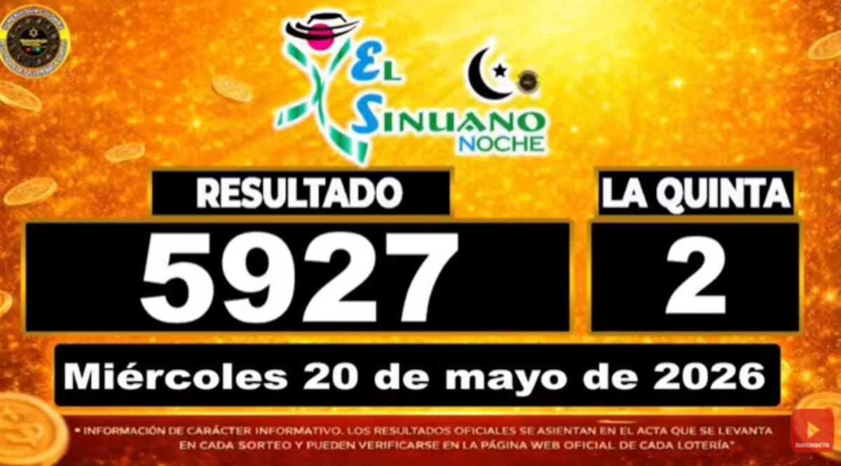 Sinuano Noche del 20 de mayo de 2026. // Foto: captura de pantalla