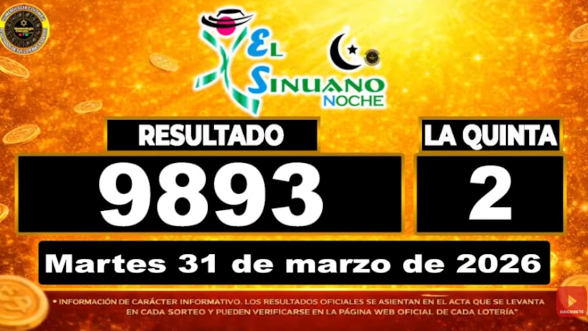 Sinuano Noche del 31 de marzo de 2026. // Foto: captura de pantalla