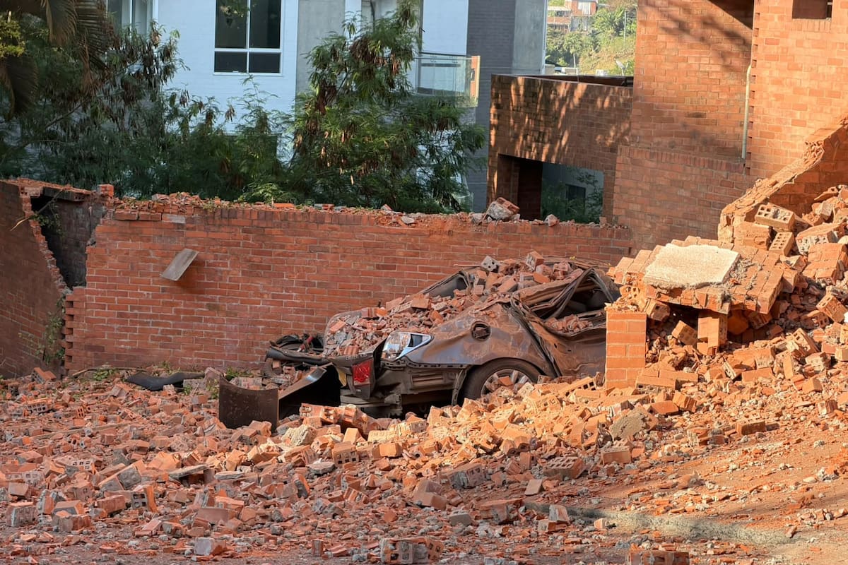 Fachadas caídas y edificios agrietados: los daños que dejó el terremoto de 7,4 en Cali