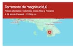 Minuto a minuto: terremoto de magnitud 8,0 en Panamá se sintió en Cartagena