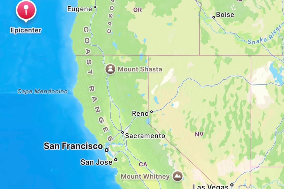 Otro sismo en pleno Mundial: temblor de magnitud 5.5 vuelve a sacudir la costa oeste de EE. UU.