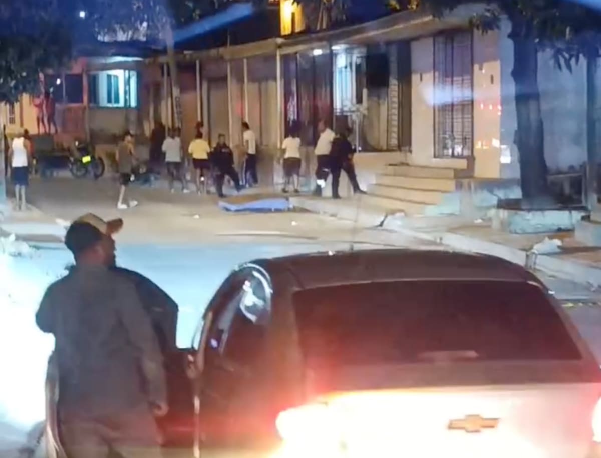 En este sitio, carrera 14 con calle 50A, del barrio Villa Rosa de Soledad, se habría presentado el accidente donde falleció Jackson Javier Ruiz González.//Cortesía Red de Cooperantes.