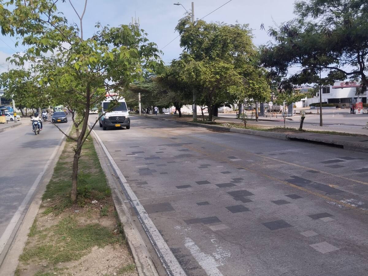 En este sector, frente a la Avenida Pedro de Heredia, ocurrió el accidente que le costó la vida a Rocío Silva.