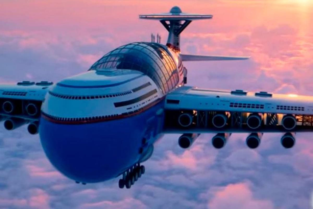 Conozca a Sky Cruise, el hotel crucero volador que durará 7 años en el cielo Sky Cruise, el hotel crucero volador del futuro