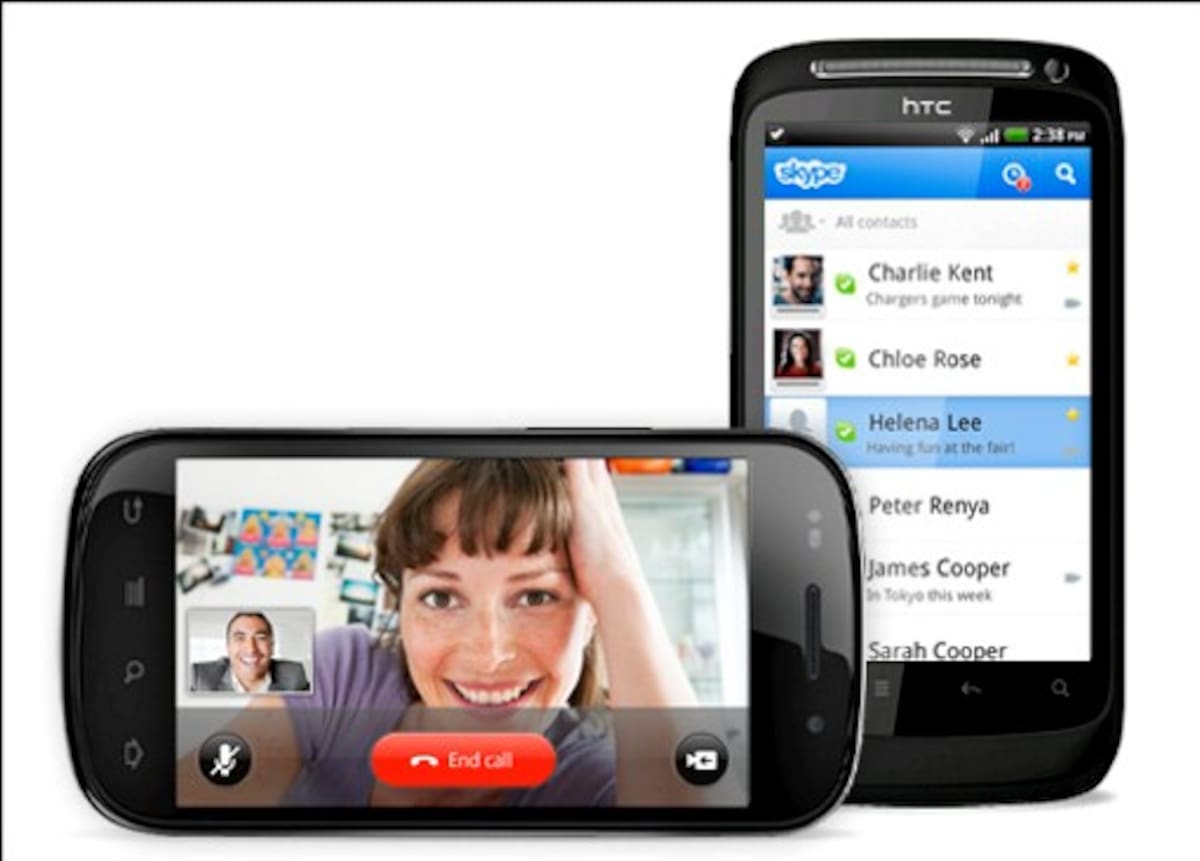 Skype añade a más teléfonos inteligentes las videollamadas. CORTESÍA