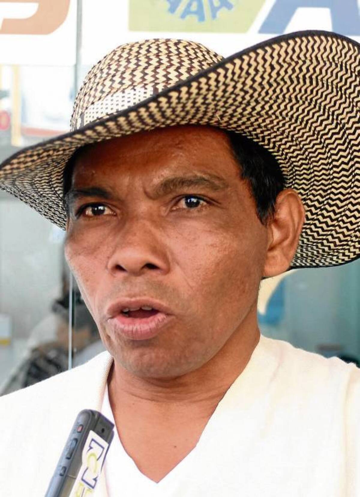 Alfonso Santos Basilio, cacique del Resguardo Indígena Chinchelejo. MANUEL SANTIAGO PÉREZ/EL UNIVERSAL/
