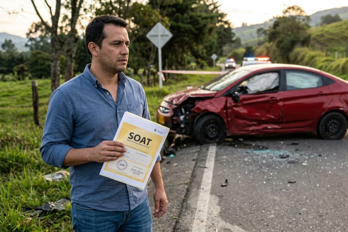 Estos son los gastos que cubre el SOAT si usted sufre un accidente en Colombia en 2026
