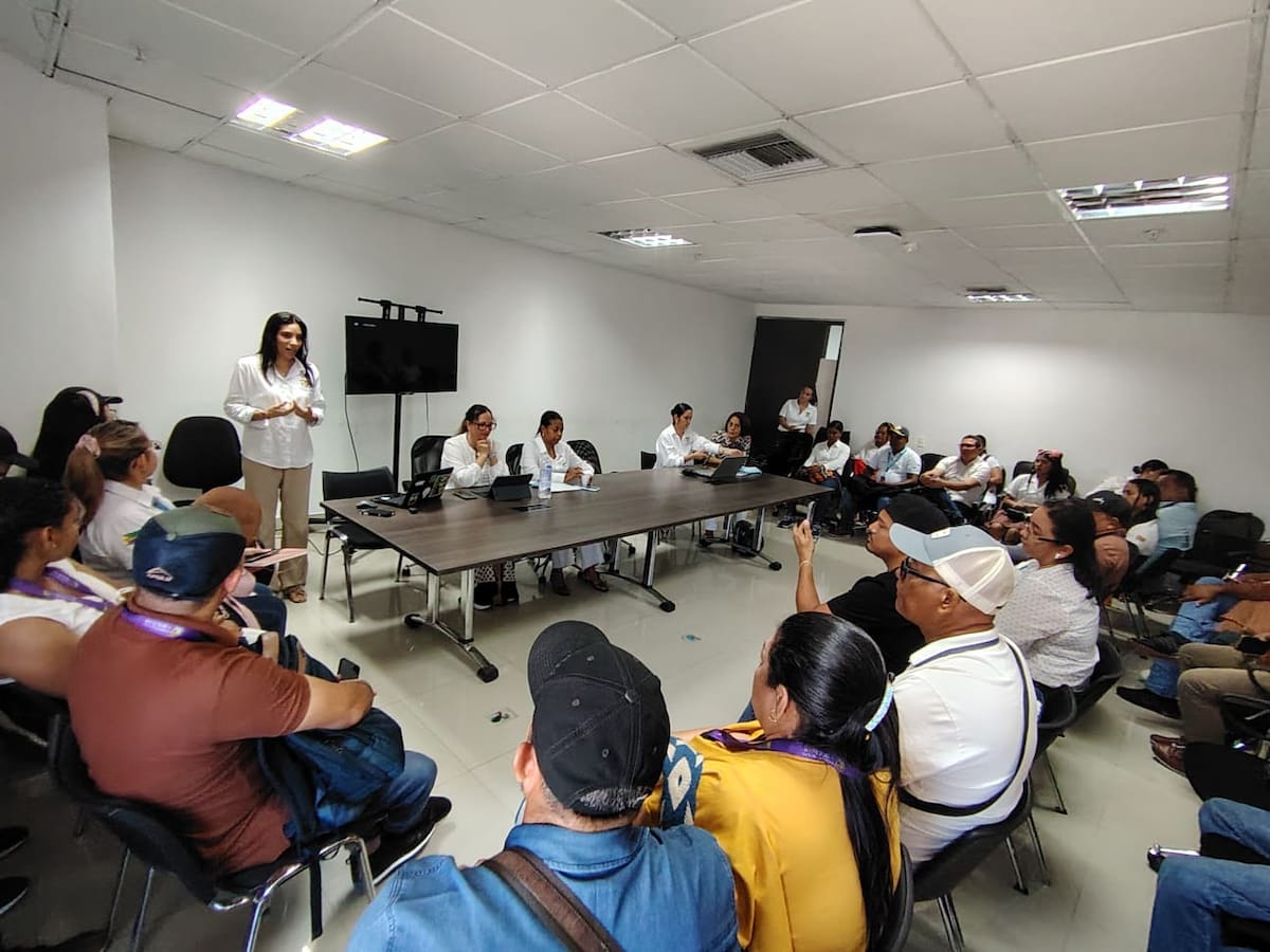 Socialización del proyecto de la Agencia de Renovación del Territorio (ART) para dotar a restaurantes escolares en municipios de Bolívar. // Foto: cortesía ART