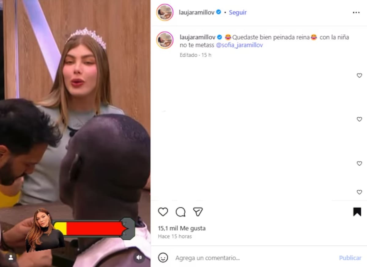 Hermana de Sofía comenta sobre lo sucedido. // foto tomada de IG @laurajaramillov