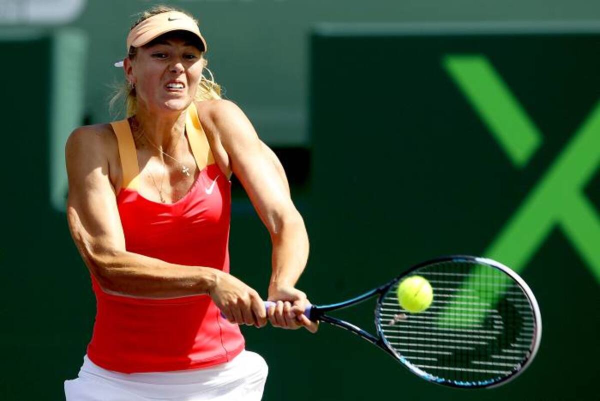 Maria Sharapova chocará el sábado ante la polaca Agnieszka Radwanska , por el título del Masters de Miami. AFP