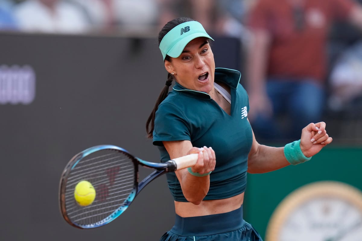 Sorana Cirstea dio la sorpresa a Aryna Sabalenka en el WTA 1.000 de Roma. //Foto, AP: Alessandra Tarantino