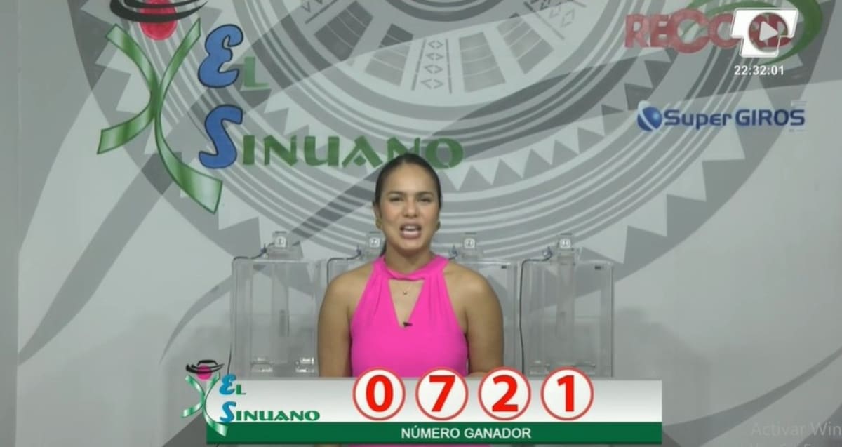 Sorteo El Sinuano Noche. // Foto: captura de pantalla