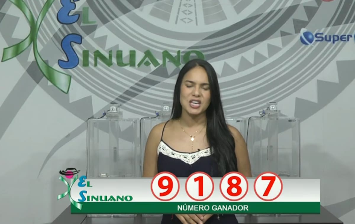 Sorteo El Sinuano Noche 29 de agosto de 2024.