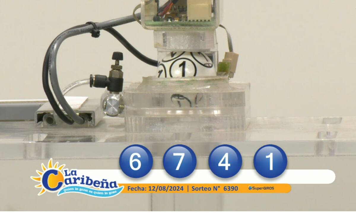 Sorteo La Caribeña Noche del 12 de agosto de 2024. // Captura de video.