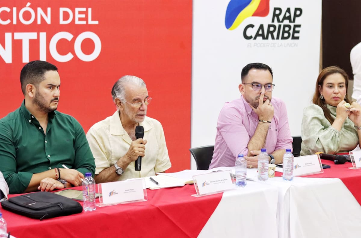 Intervención deEduardo Verano, gobernador del Atlántico.//Cortesía Gobernacion del Atlántico.