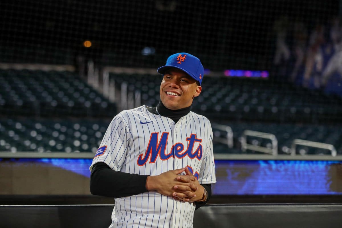 Video: así fue la presentación de Juan Soto con los Mets de Nueva York