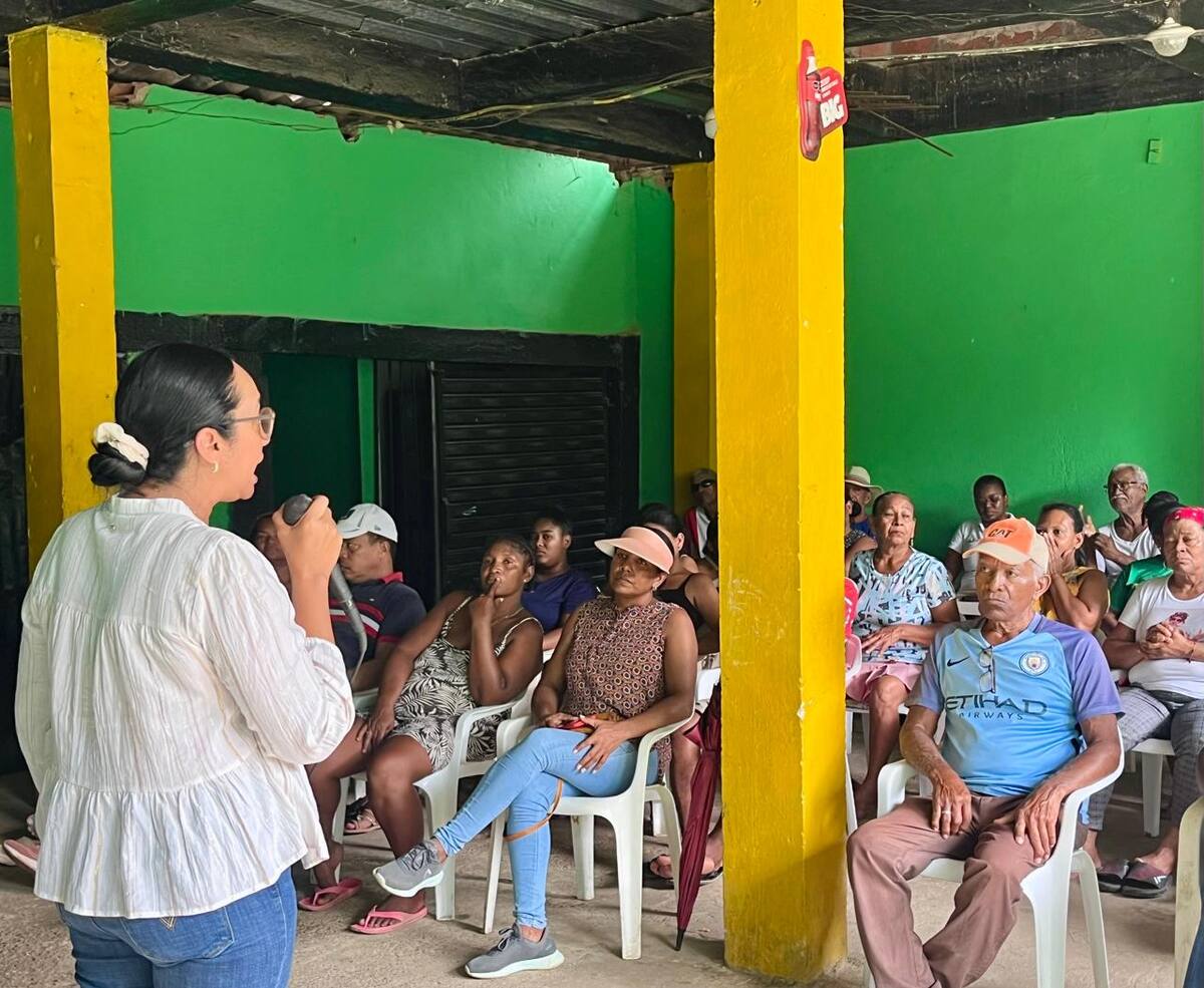 Socialización de alcantarillado en Bayunca y Pontezuela. // Foto: cortesía.