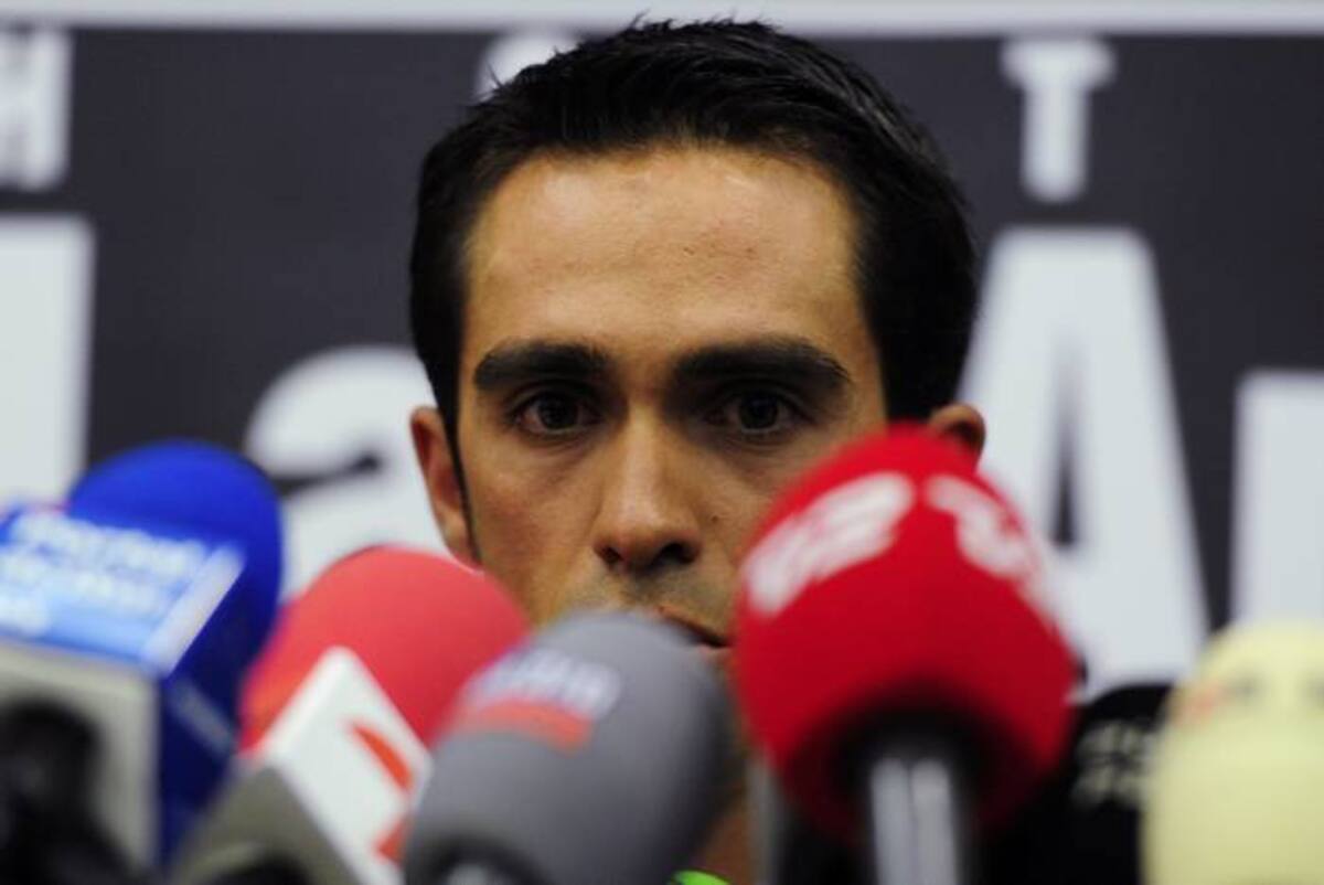 Alberto Contador, ciclista español suspendido por dopaje. AFP