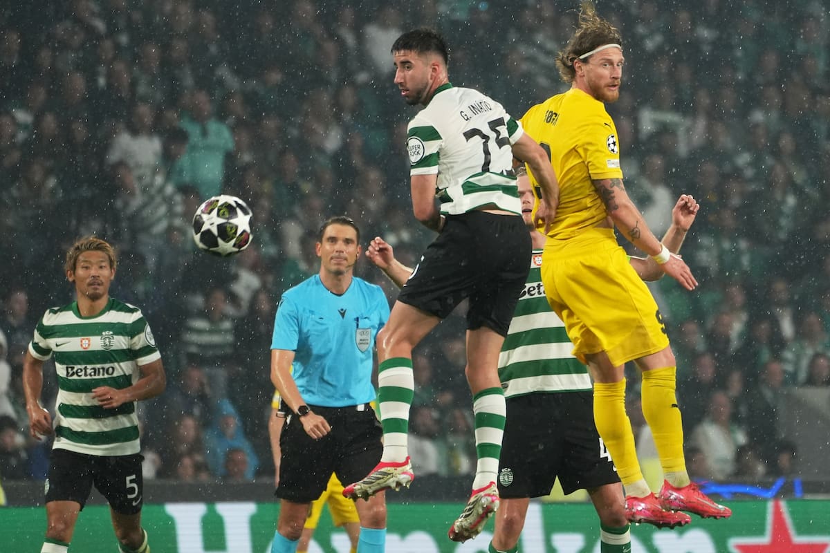 Sporting Lisboa sufrió con Bodo/Glimt para remontar la serie en Champions League. //Foto, AP: Ana Brigida