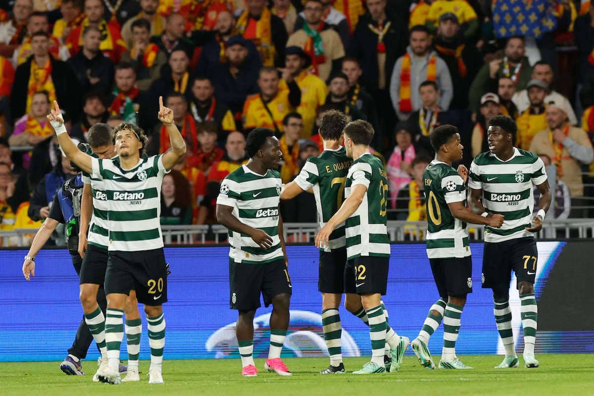Luis Javier Suárez guió el triunfo de Sporting Lisboa sobre Lens en la segunda fecha de la Champions League. //Foto, AP: Jean-Francois Badias