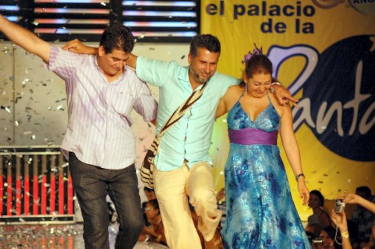 Mauricio Gómez, Marlon Moreno y Bleidys Carrascal durante el cierre del evento.