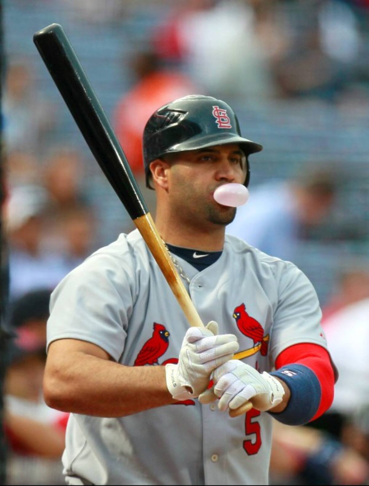 Albert Pujols ganó uno de los Guantes de Oro de la Liga Nacional.