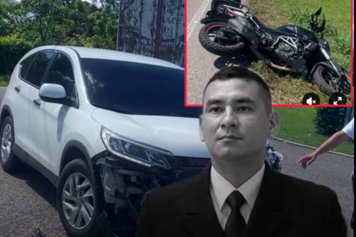 Suboficial de la Infantería de Marina murió en fuerte choque entre moto y camioneta