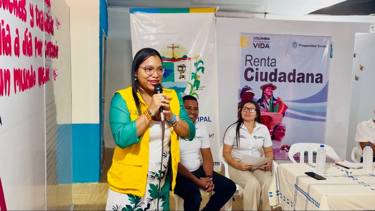 María Benítez Hurtado, gerente regional de Prosperidad Social en Bolívar, señaló que 58.895 hogares en el departamento están recibiendo los recursos en el quinto ciclo. // Foto: Cortesía - Prosperidad Social.