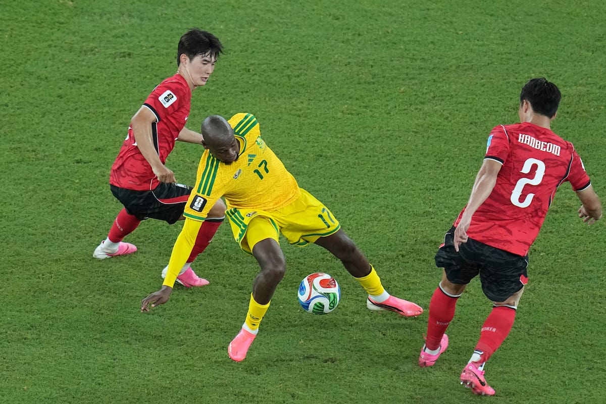 Sudáfrica fue un difícil rival para Corea del Sur y lo puso en riesgo en el Mundial 2026. //Foto, AP: Dolores Ochoa