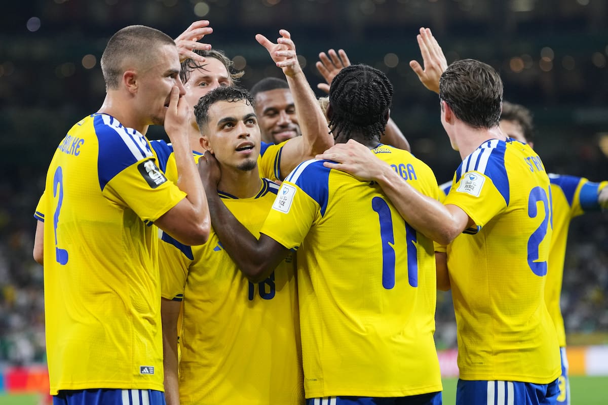 Suecia goleó a Túnez en su debut por el Grupo F en el Mundial. //Foto, AP: Matias Delacroix)