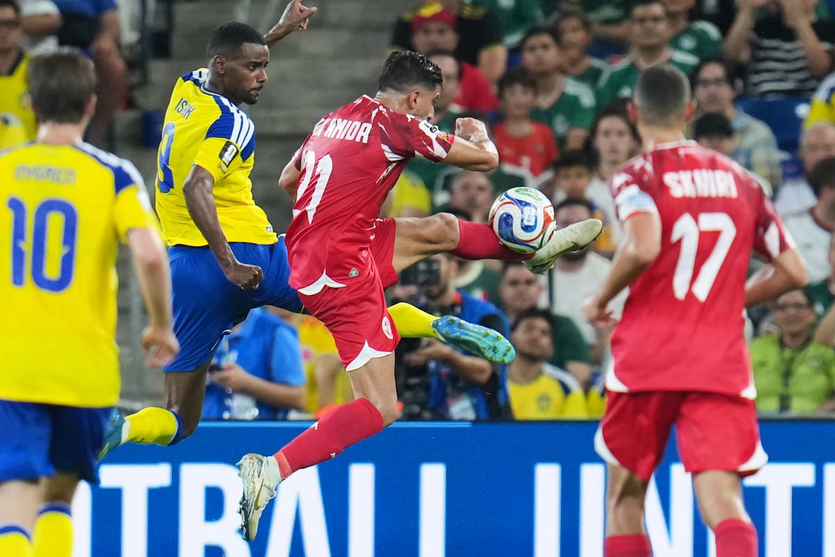 Suecia aplastó a Túnez en el Mundial.//Foto, AP: Matias Delacroix