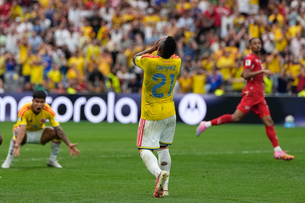 Jaminton Campaz tuvo una de las más claras para darle la victoria a Colombia en el alargue de los octavos de final. //Foto, AP: /Lindsey Wasson