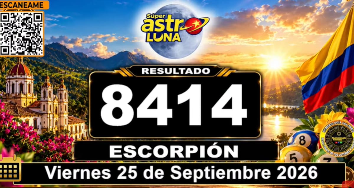Super Astro Luna del 25 de septiembre de 2026. // Foto: captura de pantalla del canal de YouTube @NumerologíaColombia.