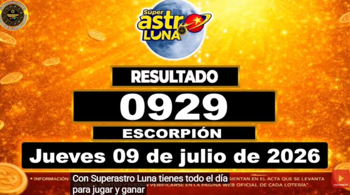 Super Astro Luna del 9 de julio de 2026. // Foto: captura de pantalla del canal de YouTube @NumerologíaColombia.