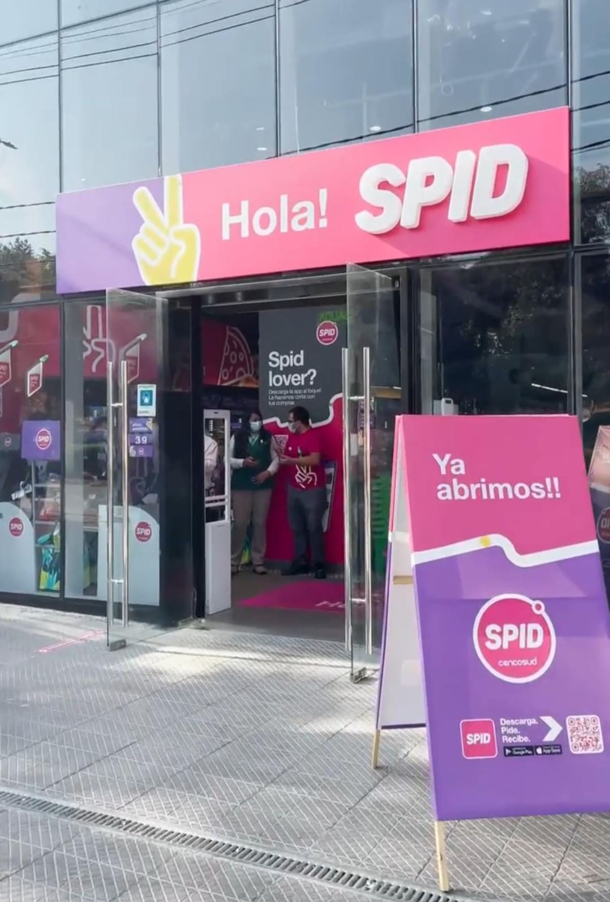 Supermercado Spid de Cencosud. // Foto: Captura de video.