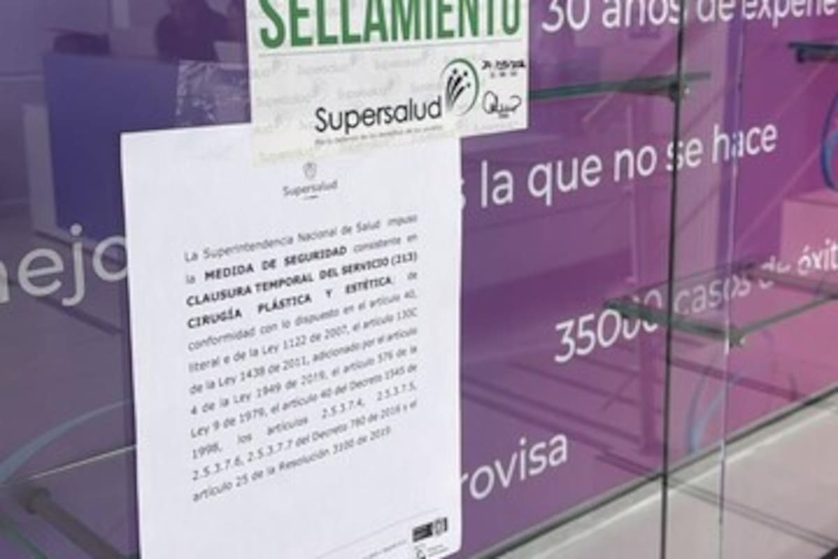 Supersalud ordena cierre de servicios de cirugía plástica en clínica de Bogotá