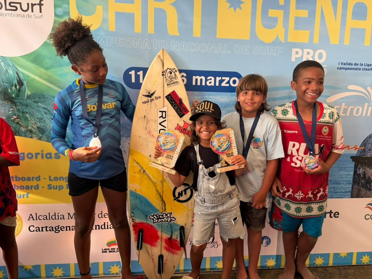 La delegación de Bolívar ratifica su crecimiento dentro del surf colombiano. //Cortesía