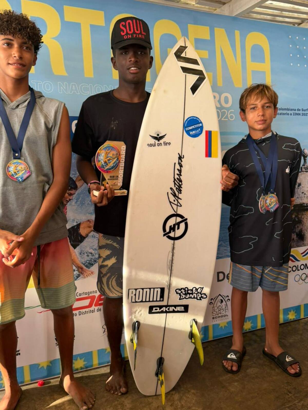 La delegación de Bolívar ratifica su crecimiento dentro del surf colombiano. //Cortesía