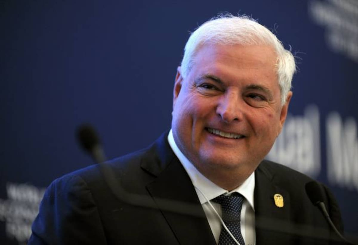 Ricardo Martinelli, presidente de Panamá. AFP ERIC PIERMONT